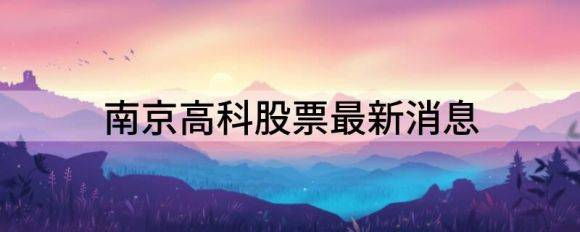 南京高科股票最新消息（南京高科跌9.23%报17.2元 换手1.52%）-1