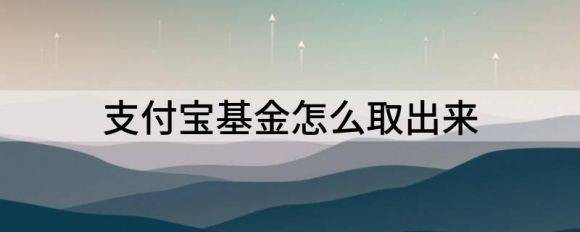 支付宝基金怎么取出来（解析买基金的钱可以随时取吗）-1