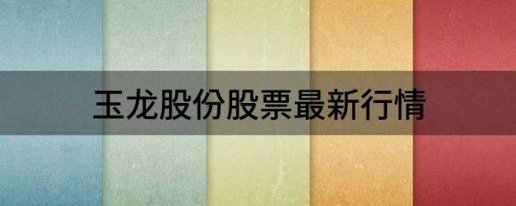 玉龙股份股票最新行情（玉龙股份跌3.65%报9.24元 换手2.32%）-1