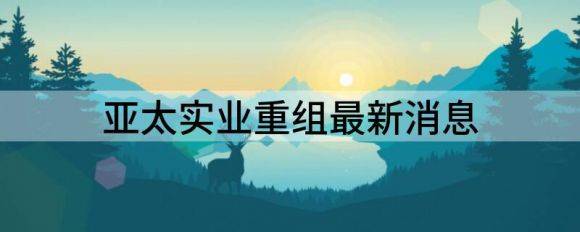 亚太实业重组最新消息（前三季度净利2069.79万增长416.53%）-1