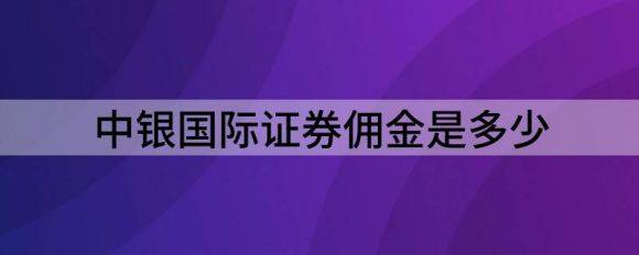 中银国际证券佣金是多少（A股首家合资券商要来了）-1