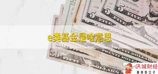 e类基金是啥意思