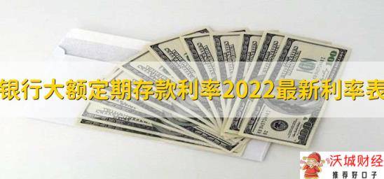 银行大额定期存款利率2022最新利率表，各银行大额存单利率一览表