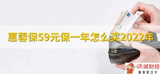 惠蓉保59元保一年怎么买2022年，成都蓉惠保如何报销