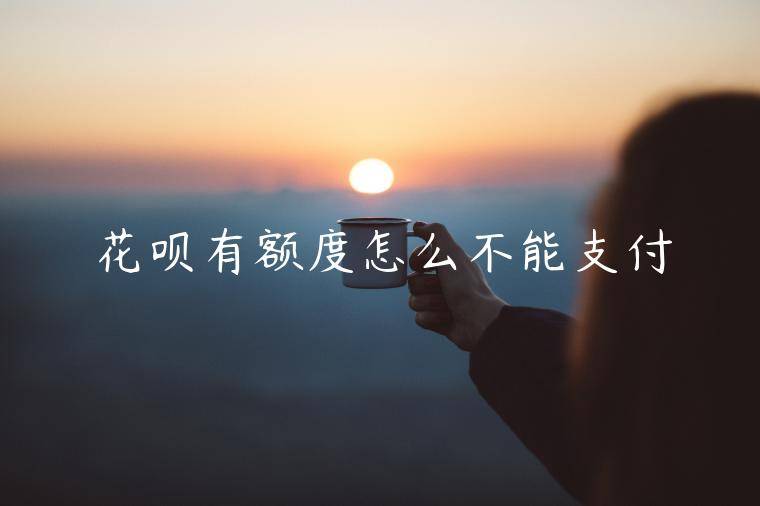 花呗有额度怎么不能支付