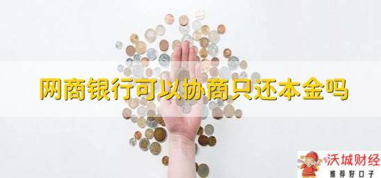 网商银行可以协商只还本金吗，网上银行如何借钱