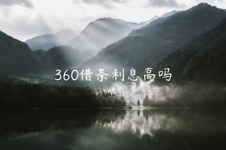 360借条利息高吗