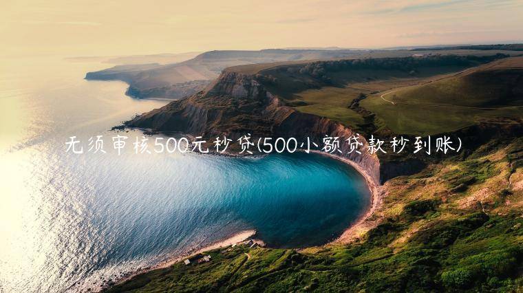 无须审核500元秒贷(500小额贷款秒到账)