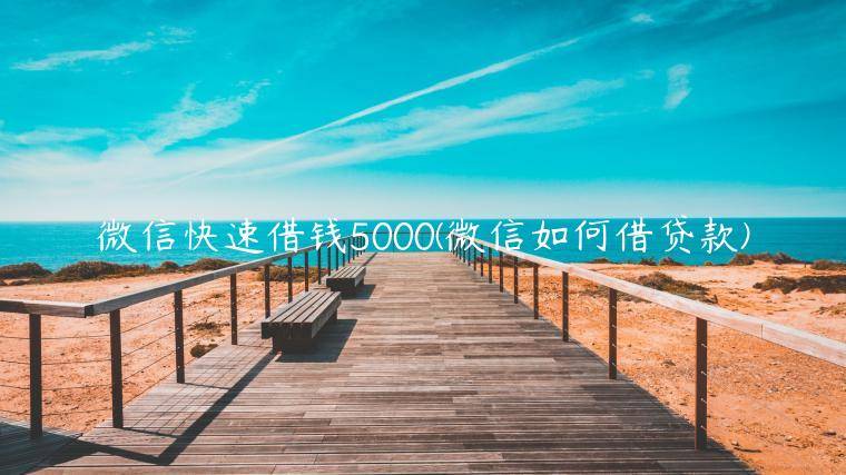 微信快速借钱5000(微信如何借贷款)