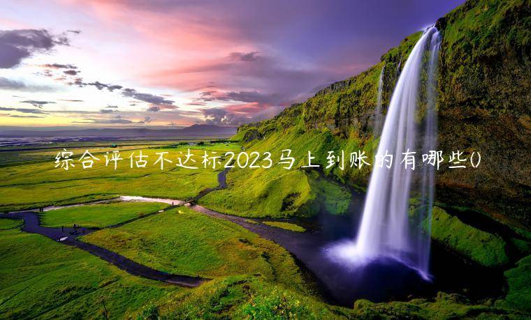 综合评估不达标2023马上到账的有哪些(独家整理了5个综合评估未通过可以借款的平台)