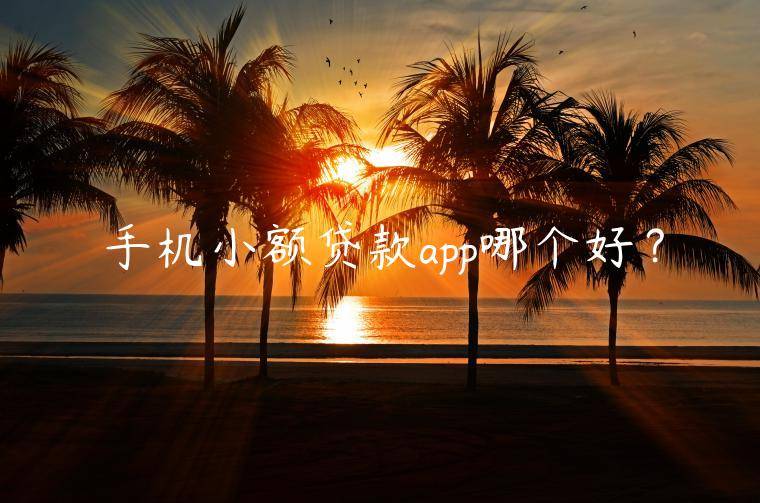 手机小额贷款app哪个好？