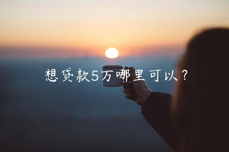 想贷款5万哪里可以？